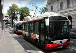 Elektrobus Rampini ve Vídni